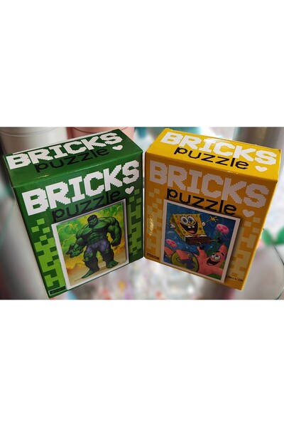 ada çanta kırtasiye قطعتان من ألعاب تركيب المكعبات الصغيرة (15 سم * 10 سم / 1...