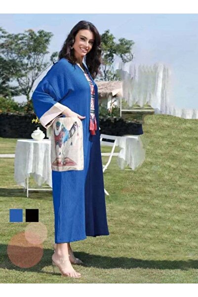 Generic جلابية مميزة مصنوعة من قماش بارد ونقوش كلاسيكية