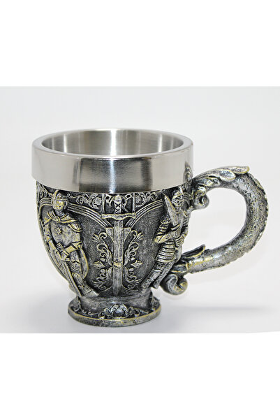 doremodam Knight Embossed Stainless Steel Mug