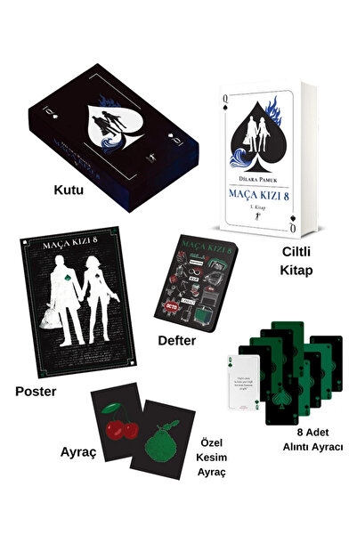 Artemis Yayınları Maça Kızı 8 - 5. Kitap Özel Kutulu Set (Ciltli) + Sanat Kitabı
