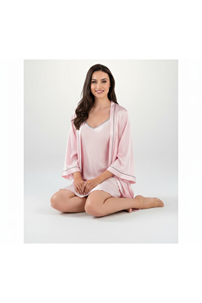 MQ Women's satin shirt and robe