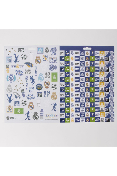 Real Madrid Set de 300 de autocolante albe