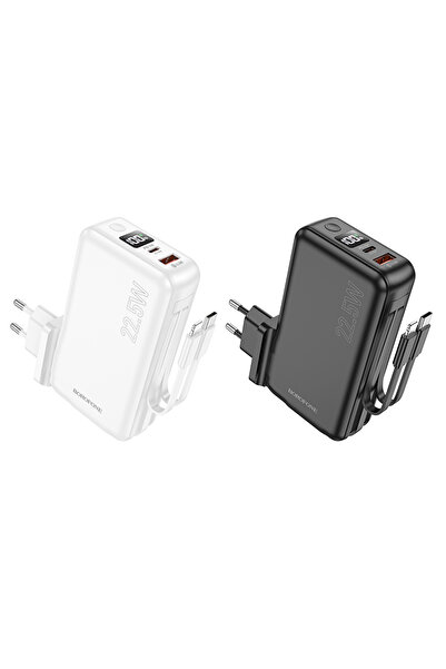 Borofone BJ39 10000MAH PRİZLİ POWERBANK BEYAZ
