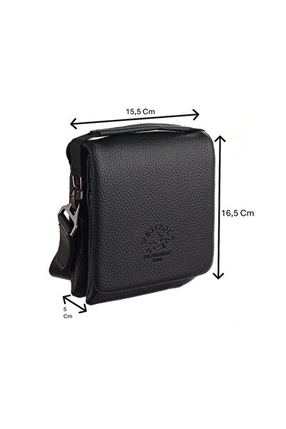 Westpolo Vegan Deri Omuz Askılı Fermuarlı ve Mıknatıslı Erkek Postacı Çantası...
