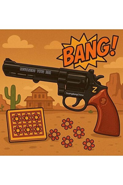 genric Iron Magnum Gun with 72 Bullets