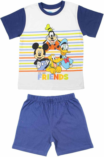 Disney Mickey Mouse Pijamale de vară cu mâneci scurte, bumbac, Mickey Mouse ș...