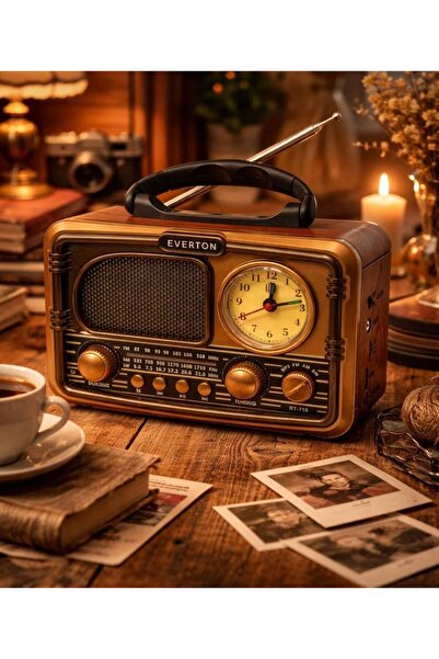 MİRAYPAZARLAMA Rt_718 bluetooth_usb_sd_fm şarzlı nostalijik radyo