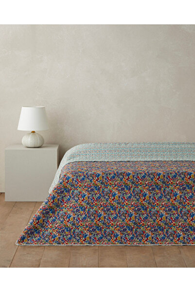 English Home Colorful Stripeway Tek Kişilik Çok Amaçlı Örtü 160x220 cm Kırmızı