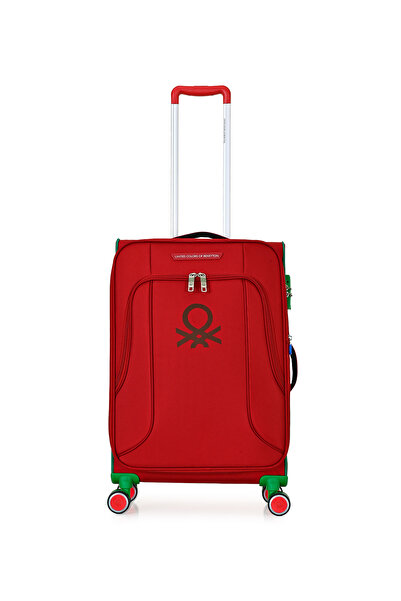 United Colors of Benetton Benetton Kırmızı Çekçekli Kumaş Valiz 14BNT3100-02-KR