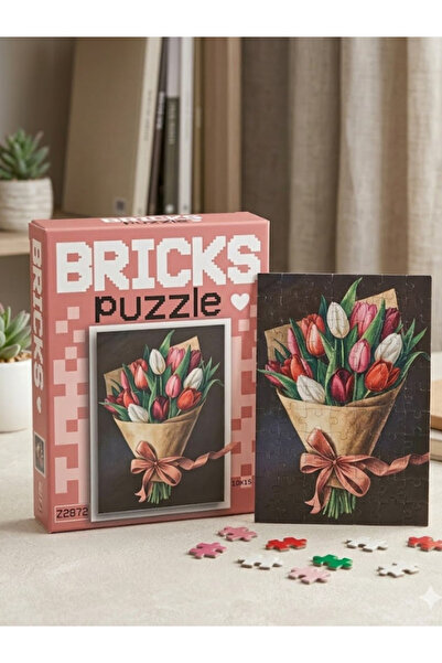 ELIVORA Bricks Yapboz Eğitici ve Eğlenceli Mini Yapboz 10x15 cm