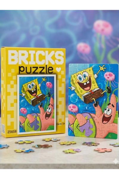 ELIVORA Bricks Yapboz Eğitici ve Eğlenceli Mini Yapboz 10x15 cm