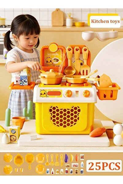 Generic 32-Piece Kids Kitchen Pretend Play Set - Mini Cooking Toy with Kitche...
