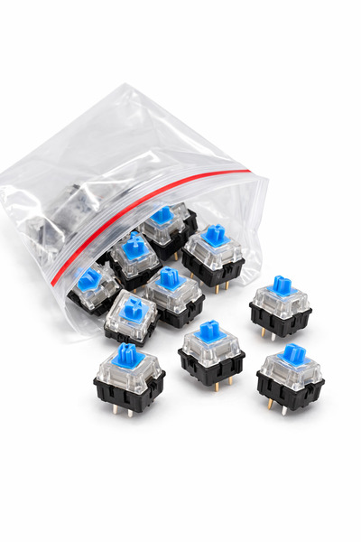 Maker Fabrika Su Geçirmez Mekanik Klavye Blue Switch - Clicker Switch - 12 Adet