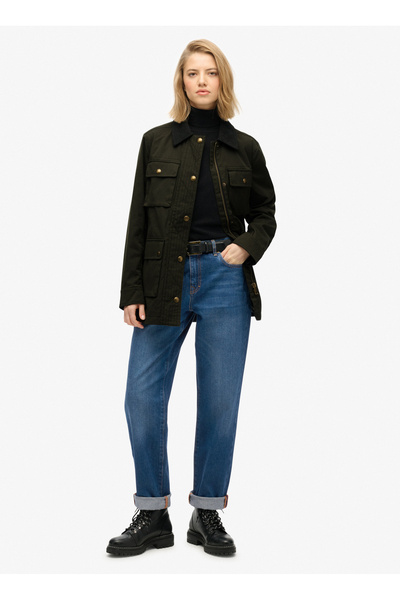 SUPERDRY Standart Koyu Yeşil Kadın Ceket W5011958A