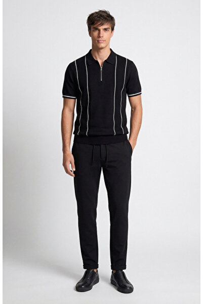 Network Siyah Jogger Pantolon