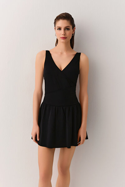 SUWEN Kruvaze Etekli Korseli Toparlayıcı Mayo