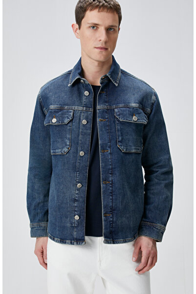 Network Mavi Denim Gömlek