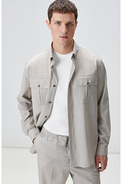 Network Limited Bej Yün Gömlek