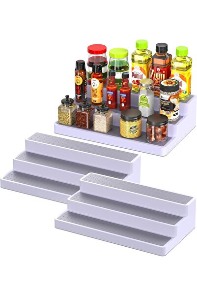 Arabest 3-Tier Spice Rack Organizer for Cabinet with Non-Skid Surface, Season...