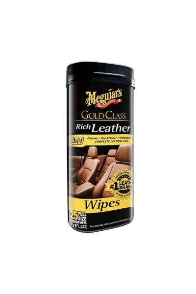 Meguiars Șervețele pentru piele Gold Class Rich, 25 bucăți, șervețele pentru ...