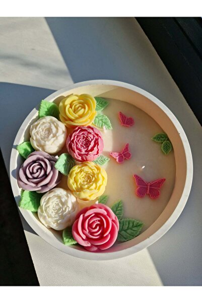 Criali Atelier Lumânare decorată cu flori