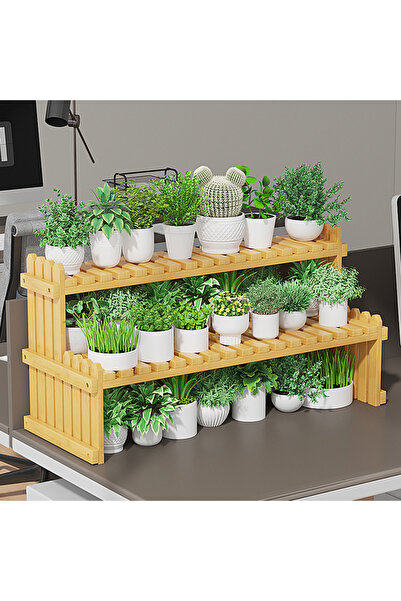 KEKE Desktop succulent Flower Stand Bay Window balcony Multi-layer Flower 67*...