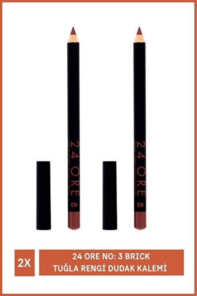 Deborah Milano 24 Ore No: 3 Tuğla Rengi Dudak KalemiX2