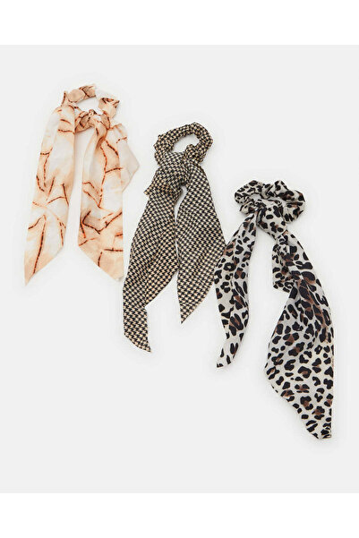 REDTAG Women Assorted Printed Hair Scrunchy Set (3 Piece)