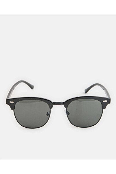 REDTAG Men’s Black Aviator Sunglasses