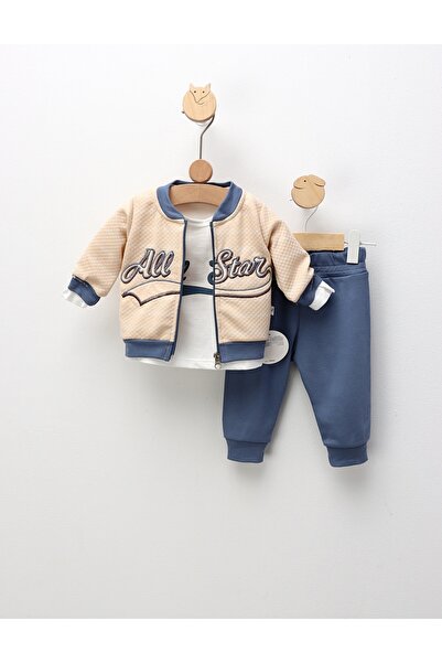 MiniKids Σετ All Star, κρεμ-μπλε