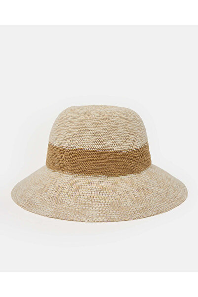 REDTAG Women Beige Assorted Woven Hat