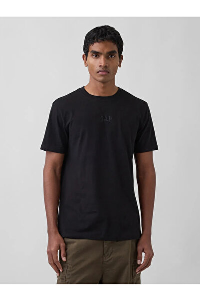 GAP 799323 V-Frch Mini Logo Tee New t Black Men's T-Shirt