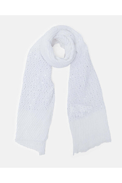 REDTAG Women White Textured Scarf