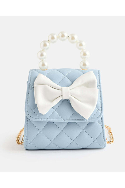 REDTAG Girls Blue Embellished Crossbody Bag