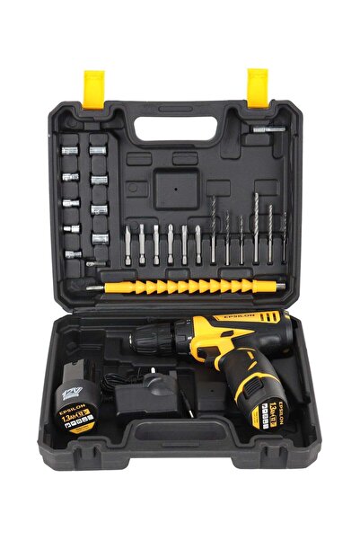 EPSİLON 12V Cordless Drill- EPSCD1610N/ Chuck Size 3/8" 10 mm, Perfect for Ho...