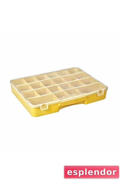 esplendor 22-Compartment Plastic Organizer Bag Small Item Organizer
