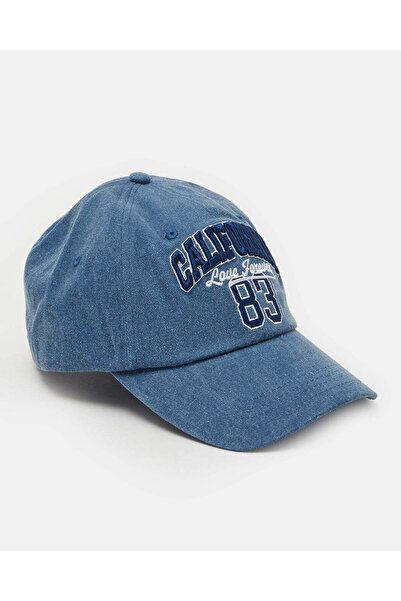 REDTAG Men Blue Embroidered Cap