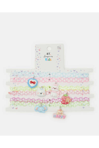 REDTAG مجموعة متنوعة من قلادات الفتيات المزخرفة (6 قطع)