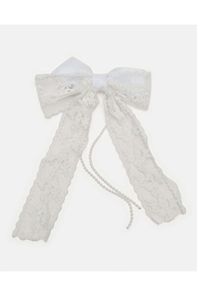 REDTAG Girls White Embellished Hair Clip