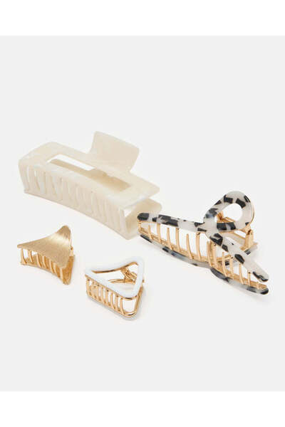 REDTAG مجموعة مشابك شعر نسائية متنوعة، 4 قطع