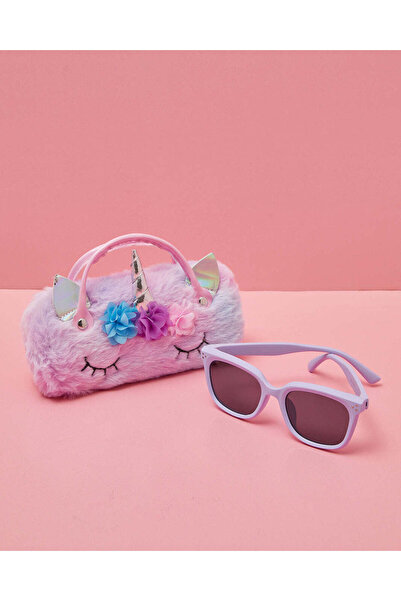 REDTAG Girls Wayfarer Sunglasses With Embellished Case