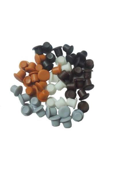 MESAN 10 Mm. Plastic Tapa Krem (1Pk:100 Pieces)