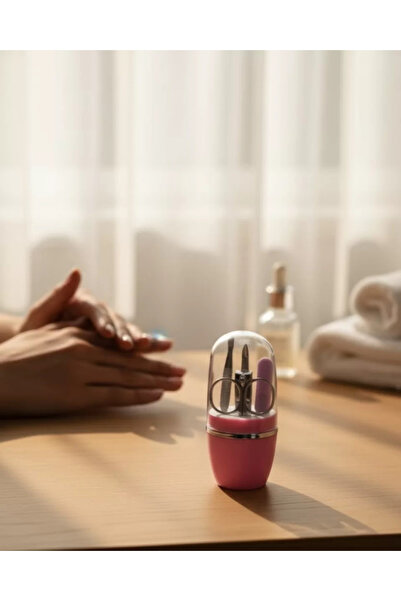 toyigoo مجموعة العناية بالأظافر مانيكير وباديكير مدمج قطعة باللون الوردي 4 تص...