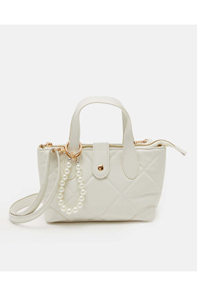REDTAG Girls White Embellished Bag