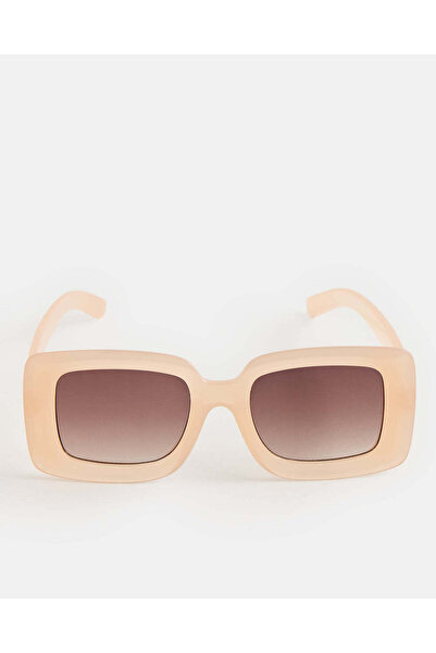 REDTAG نظارات شمسية كبيرة الحجم باللون الوردي الفاتح للنساء