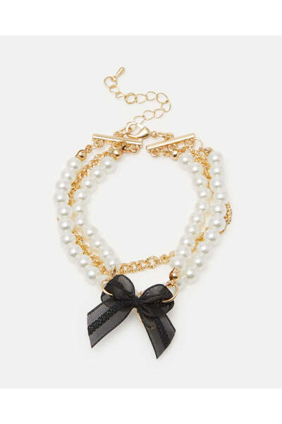 REDTAG سوار نسائي مزين بالذهب