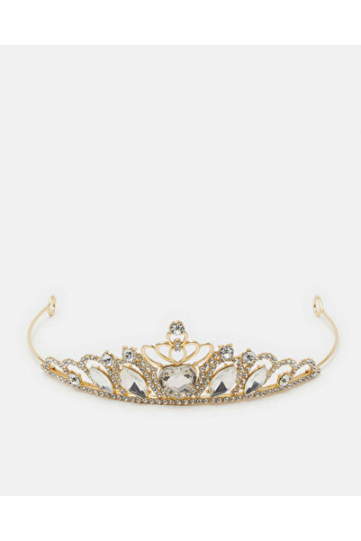 REDTAG طوق رأس مزين بتاج ذهبي للبنات