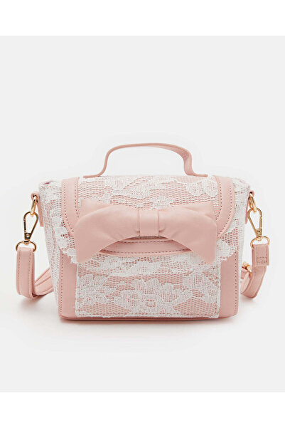 REDTAG Girls Pink Embellished Crossbody Bag