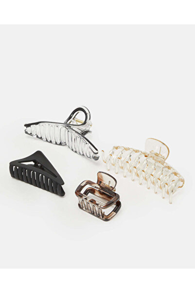 REDTAG Women Assorted Hair Claw Set – 4 Pieces