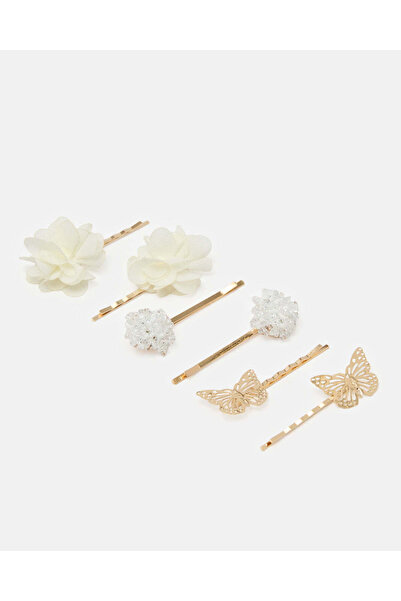 REDTAG Women Assorted 6 Pack Metal Hair Clips